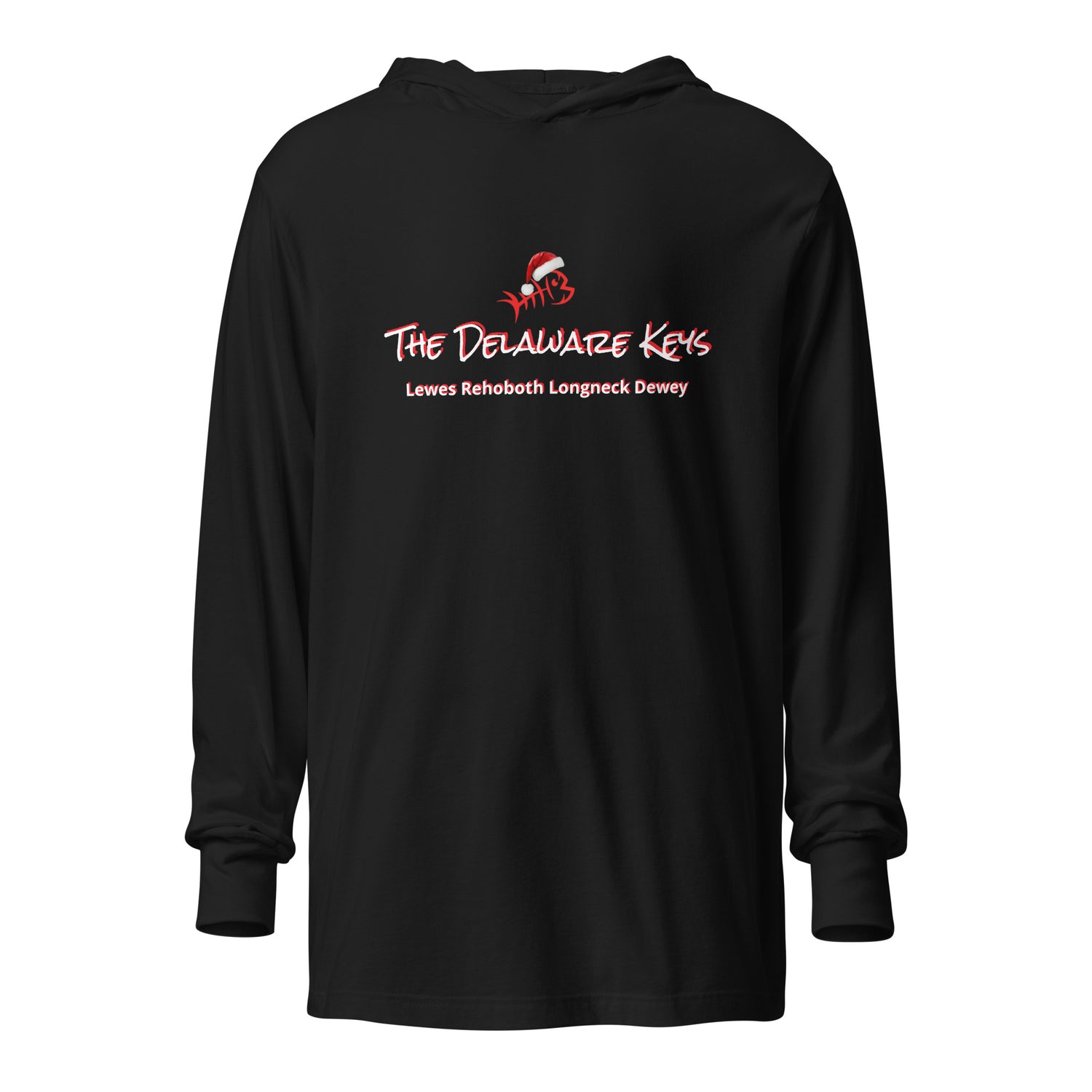 Xmas Bonefish Hooded long-sleeve tee