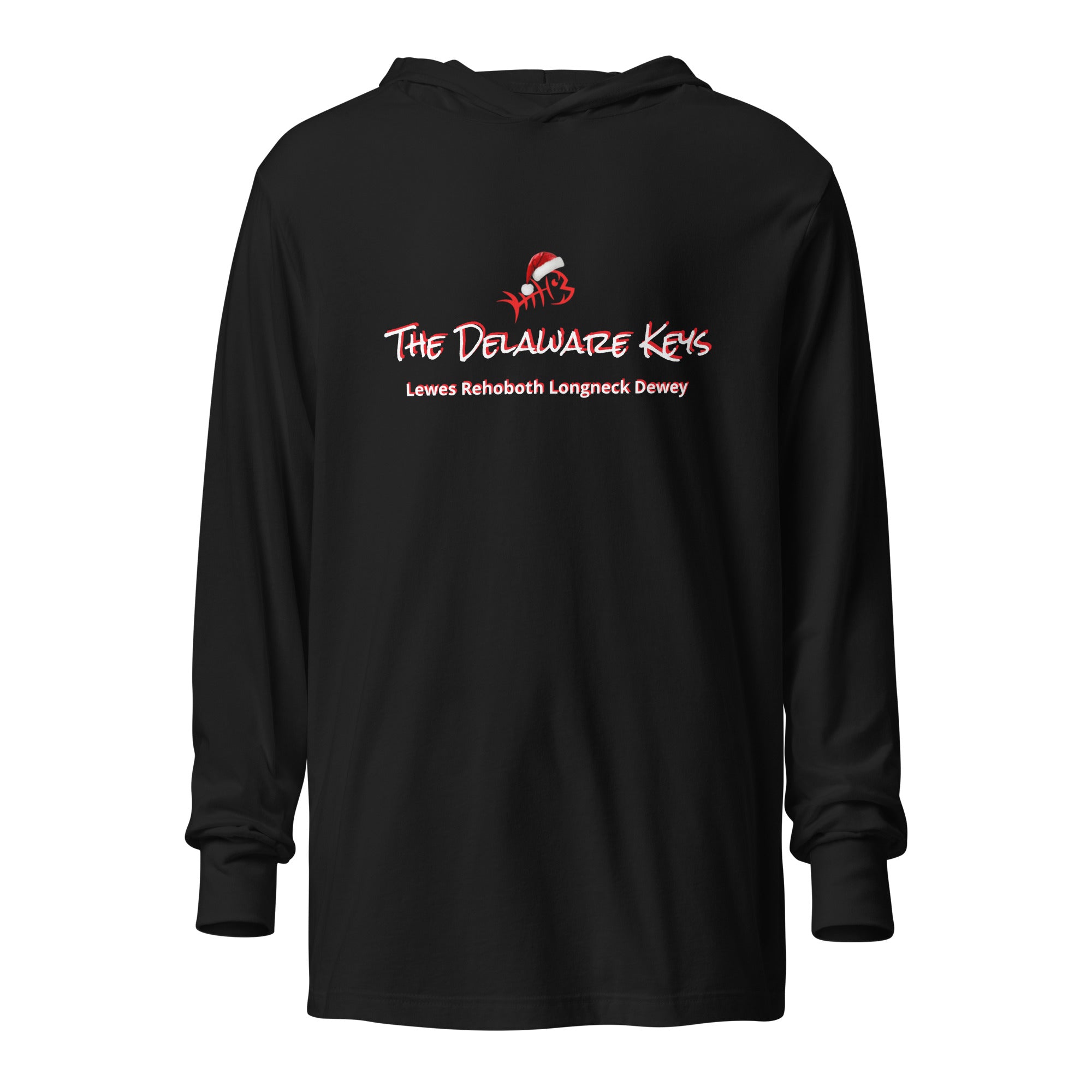 Xmas Bonefish Hooded long-sleeve tee