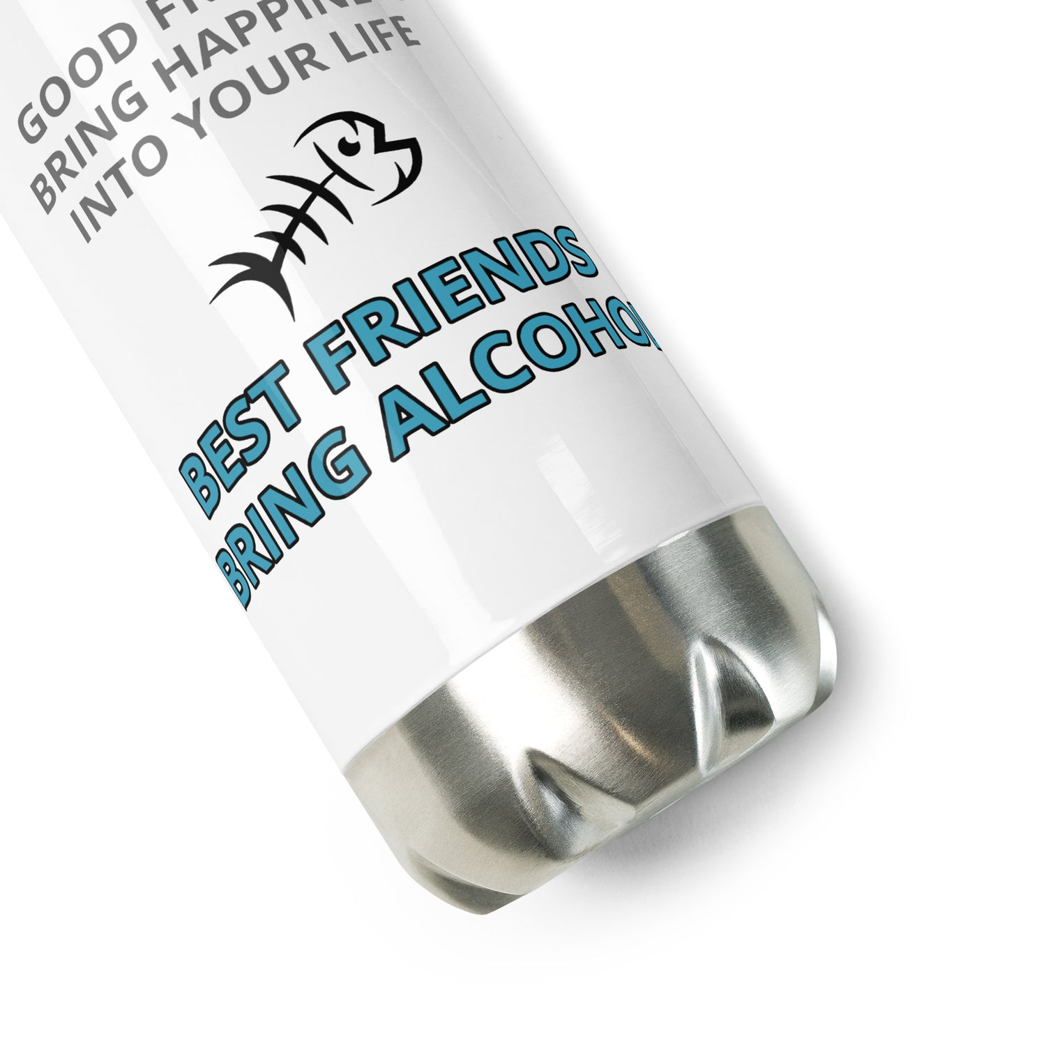 Happiness Stainless Steel Water Bottle